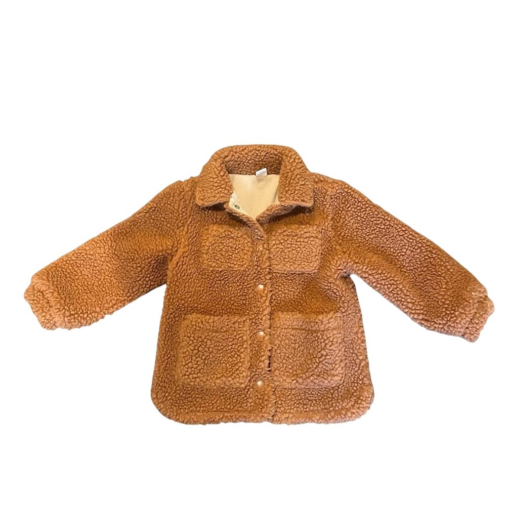 Crewcuts Girls Brown Sherpa Teddy Jacket